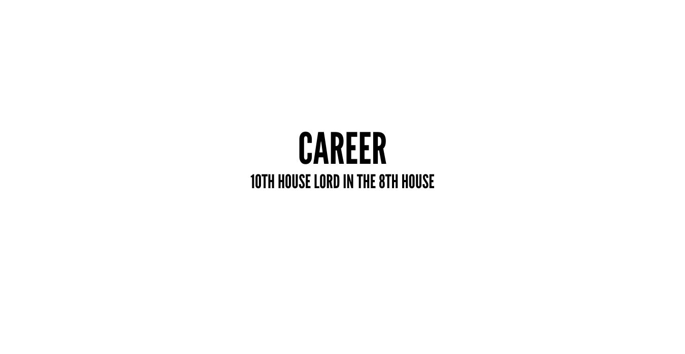 The 10th house lord in the 8th house | Vedic Astrology